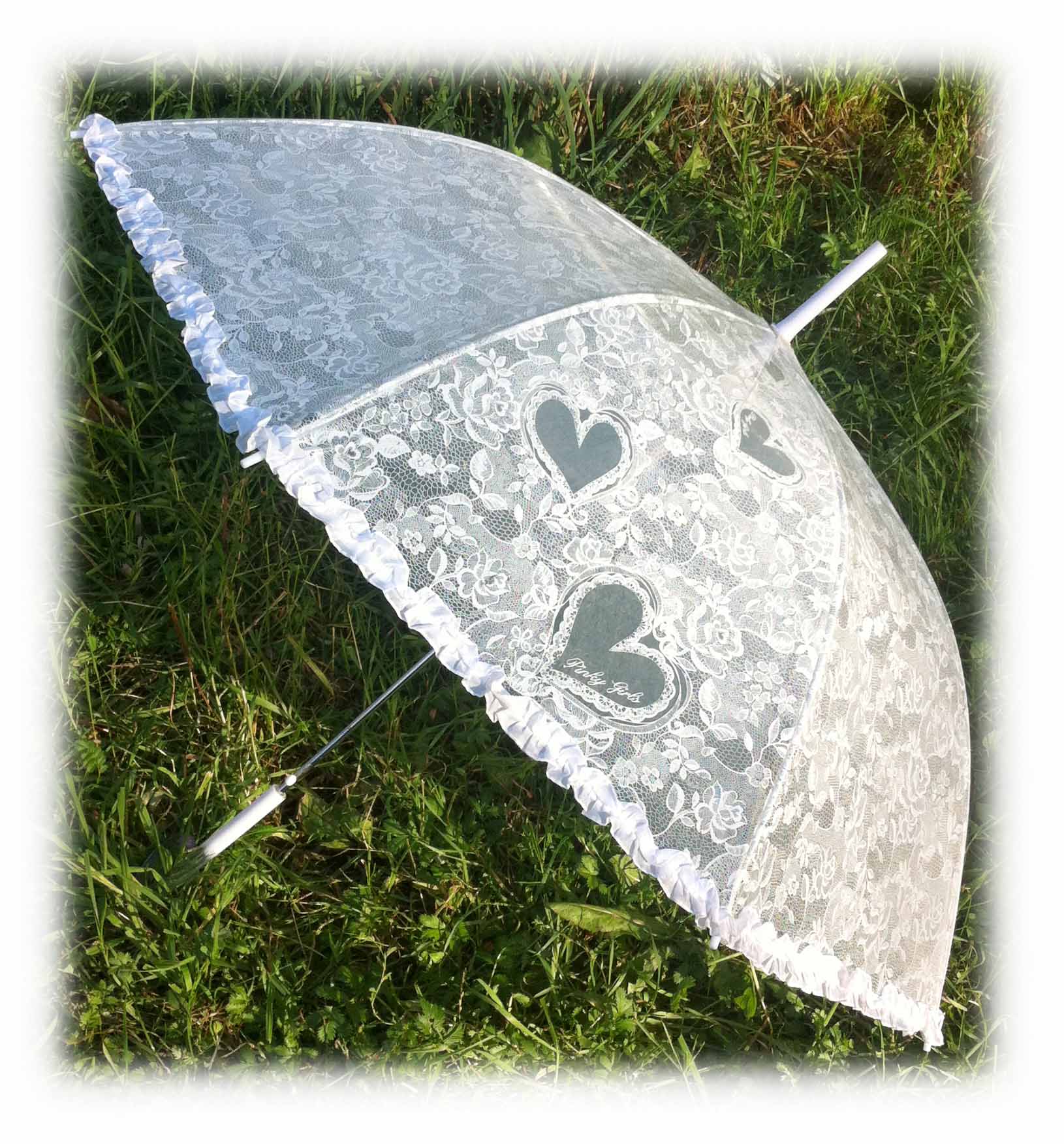 Прозрачный зонт-трость, модель Катаржина